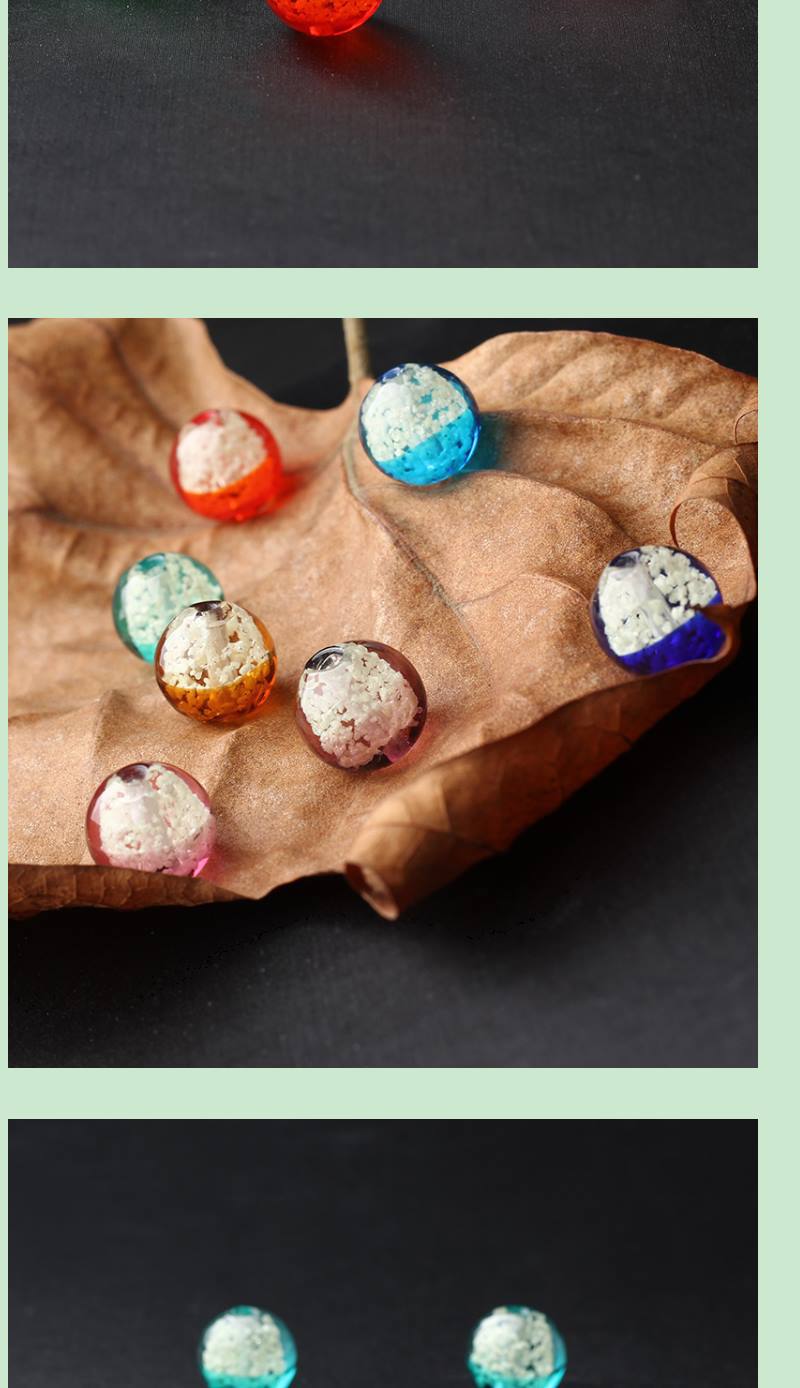 批发双色夜光琉璃珠散珠通透水晶圆珠子定制饰品配件手链材料定制