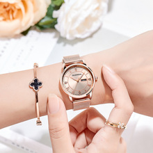 watches 瑞士新款镶钻网带手表 防水石英表 跨境时尚简约女士手表