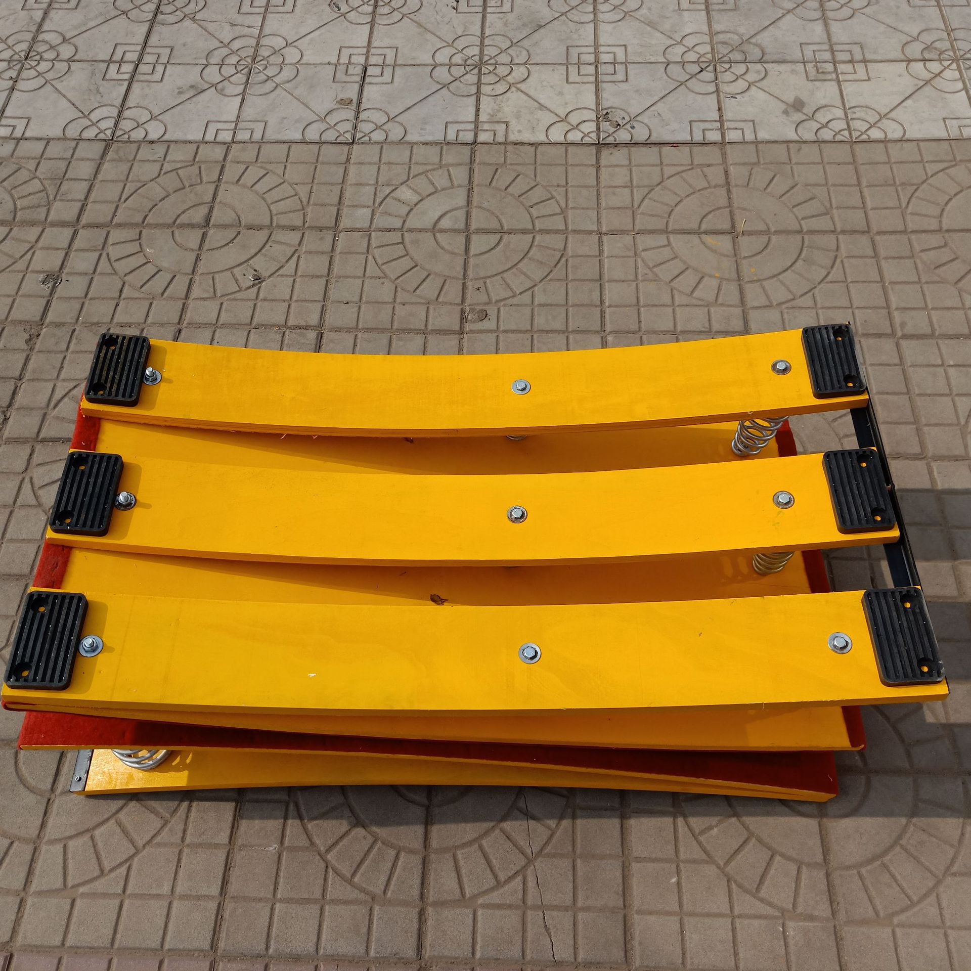 高级弹簧s型助跳板4弹簧实木防滑田径运动起跳板中小学校体育器材