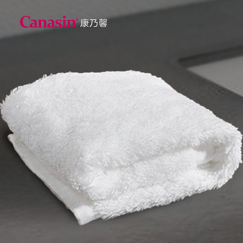 酒店毛巾全棉批发 加厚纯棉毛巾温泉汗蒸宾馆民宿美容院白色毛巾-报价