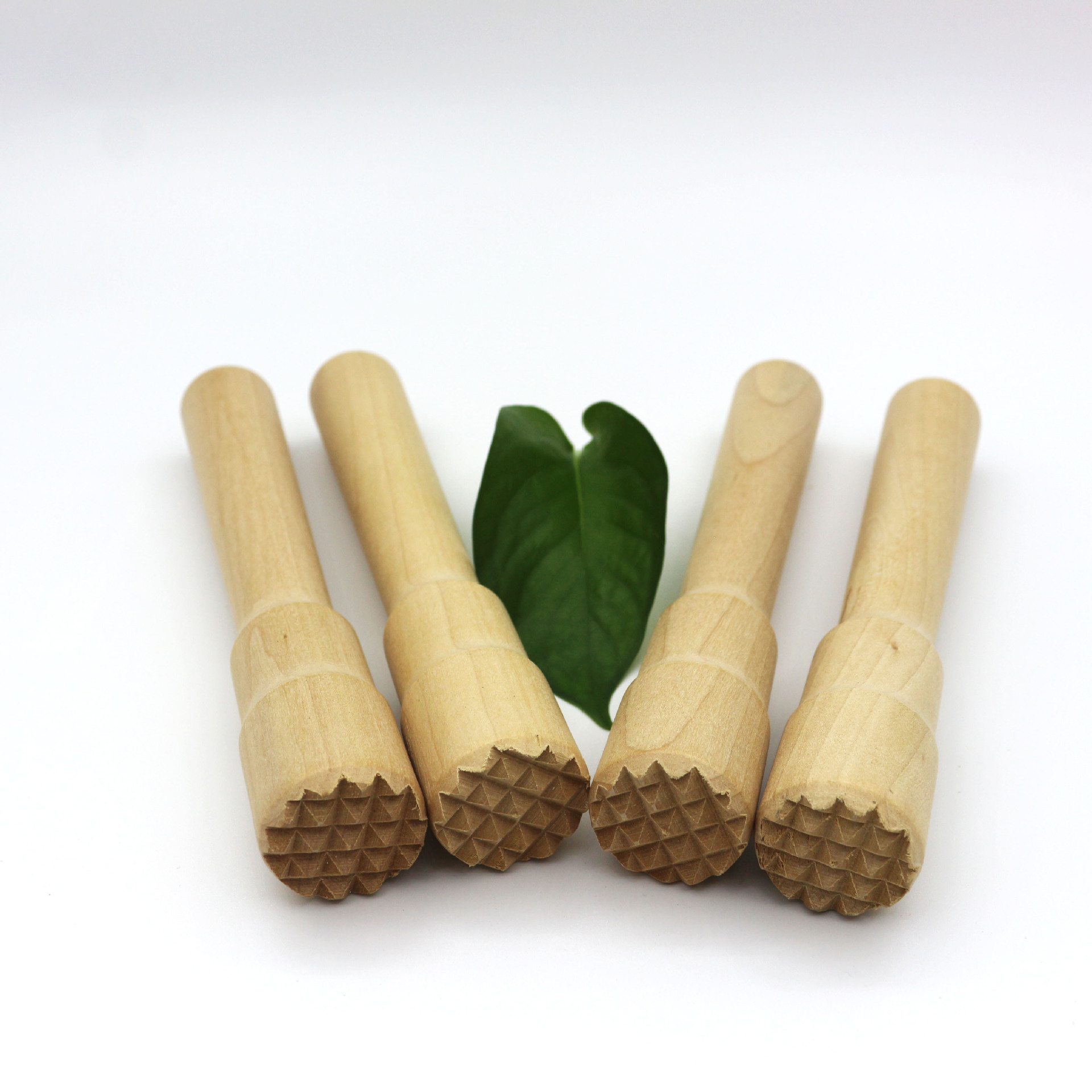 婴儿研磨器实木碎冰棒鸡尾酒调料棒榉木捣碎棍水果碾碎棒木质