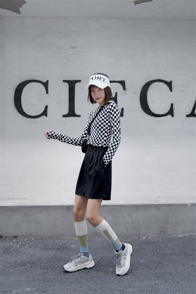 19秋冬新款袜子 街头风潮流小腿袜个性女士中长筒袜棉质舒适ins风