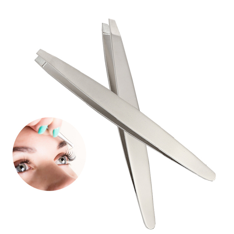 厂家直销不锈钢眉夹 眉钳 修眉美容工具 眉毛镊子夹拔毛夹