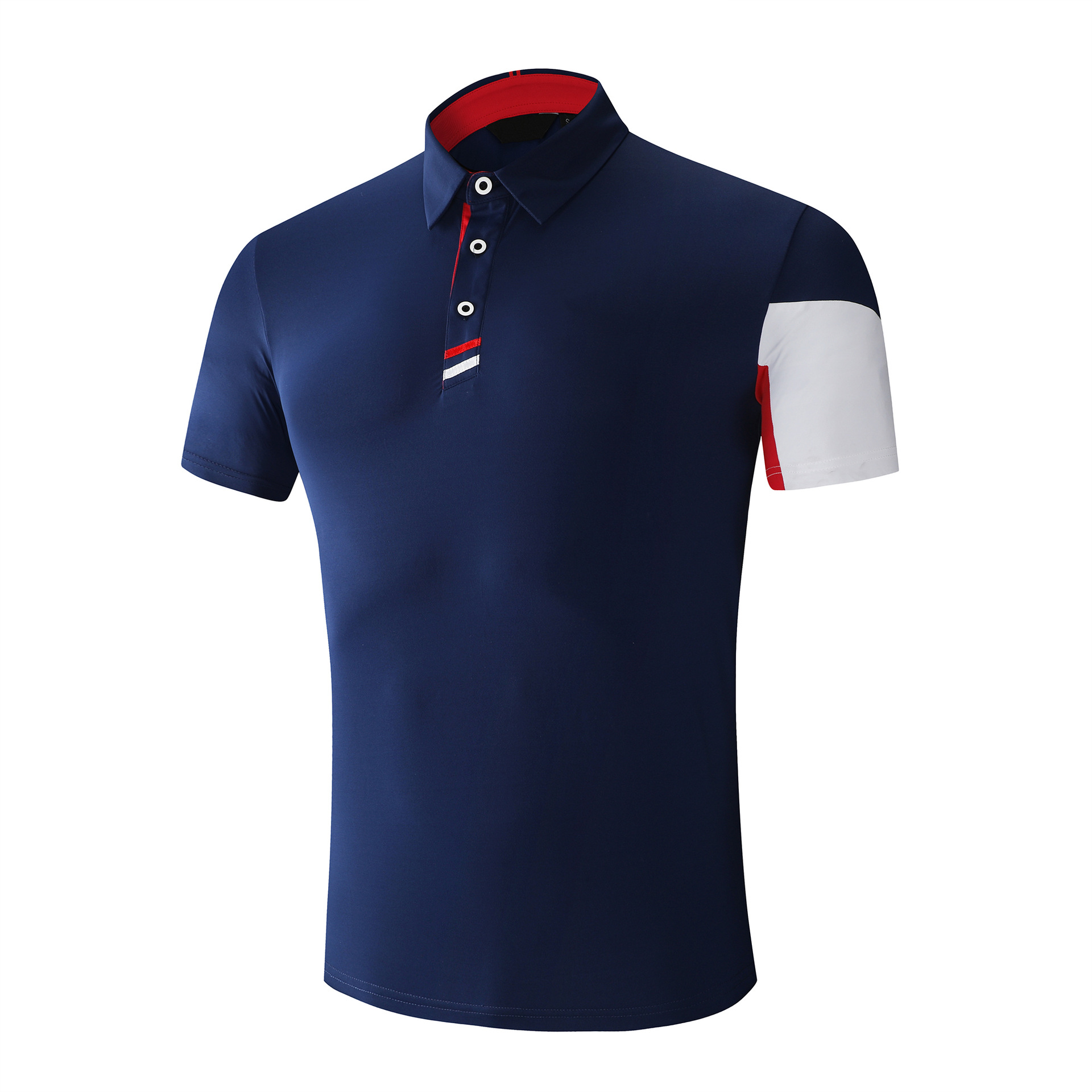 高尔夫短袖t恤polo衫男士新款训练夏季翻领纯色舒适透气休闲上衣