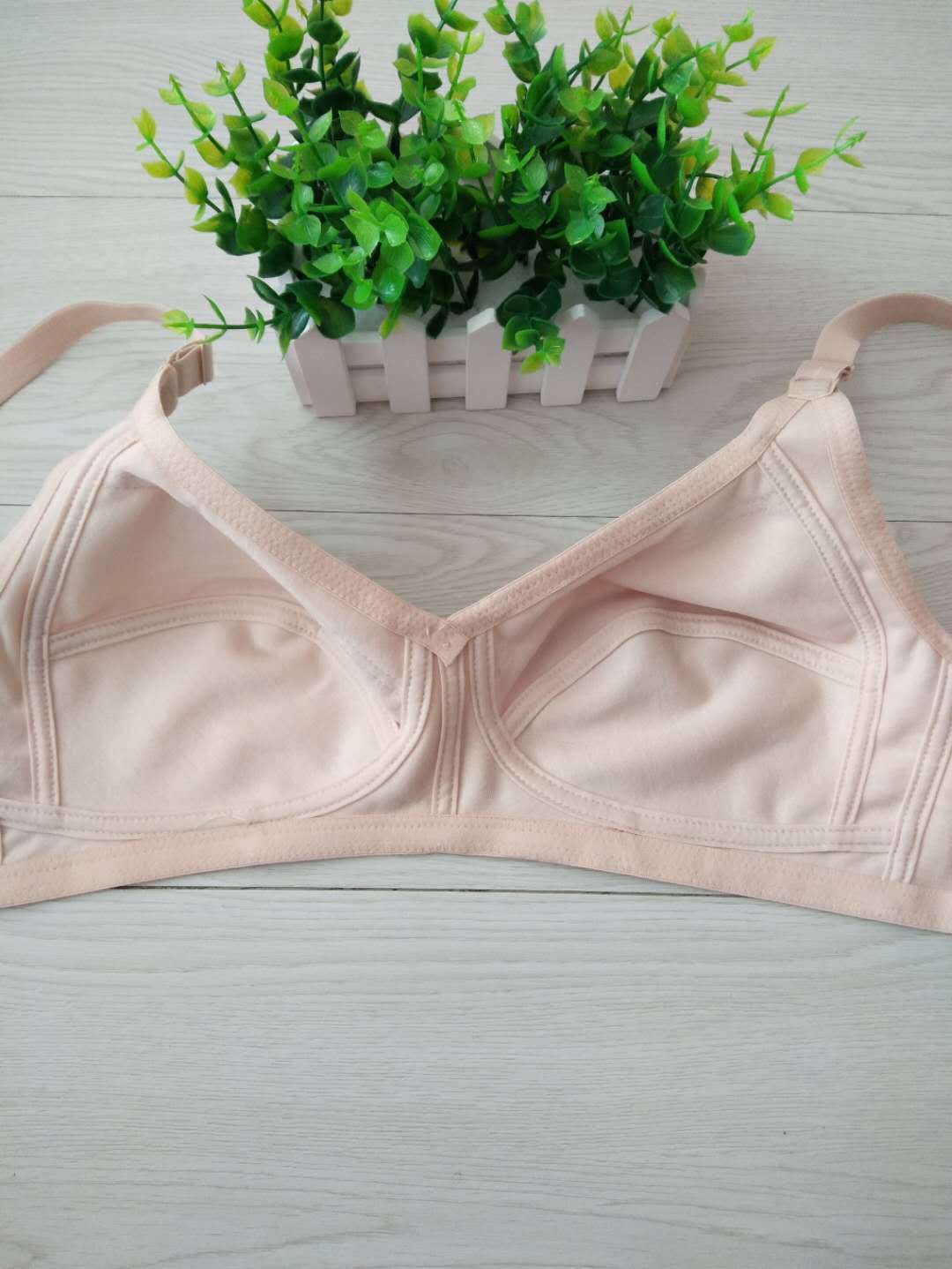 全棉文胸中老年加大码无钢圈薄款布文胸运动全罩杯带弹力内衣新品