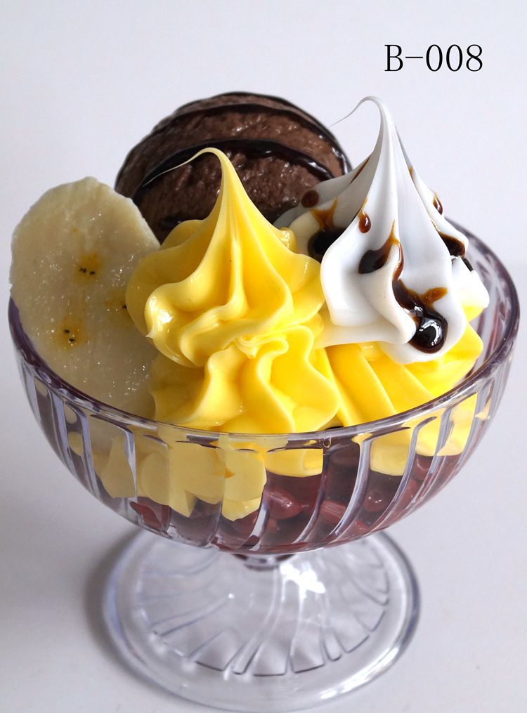 仿真碗装杯装冰激凌模型冰淇淋圣代摆设样板房餐饮影视摄影道具