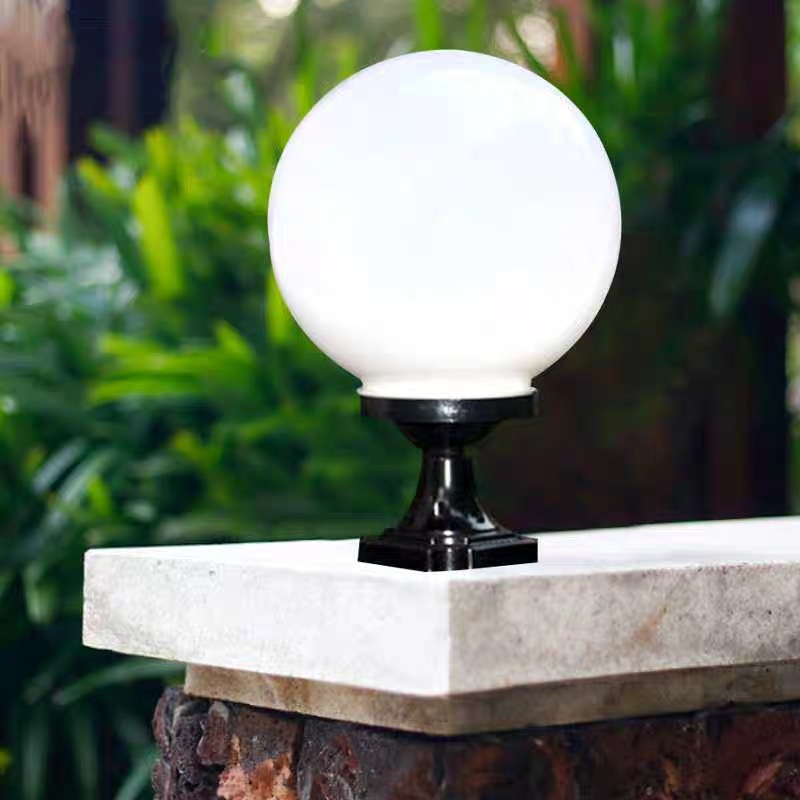 中式仿铜草坪灯户外防水仿云石矮柱灯庭院灯中山灯具厂家直销-报价