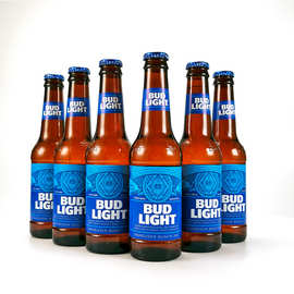 英国原装进口旋盖budweiser蓝百威啤酒300ml*24瓶/箱