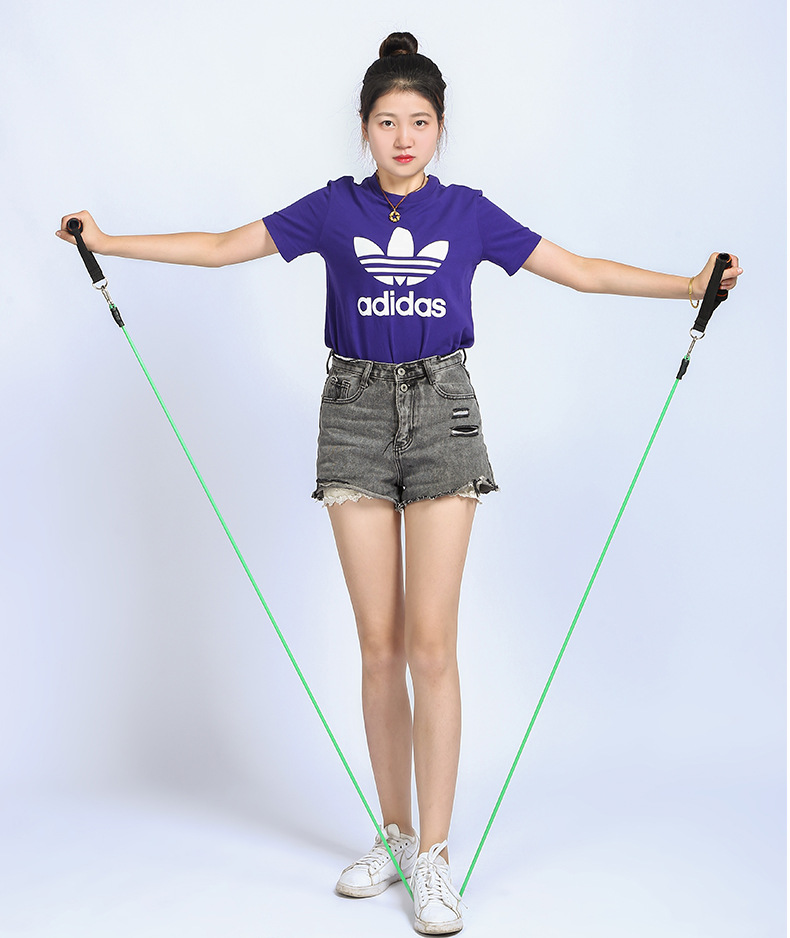 四管多功能脚蹬拉力器 脚踏拉力器 瘦腿男女拉力绳运动健身器材厂