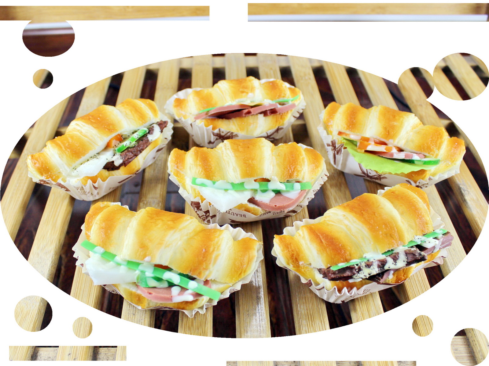 仿真牛角纸杯料理面包冰箱贴ckb-tb 家居装饰摆饰橱窗布景影视道