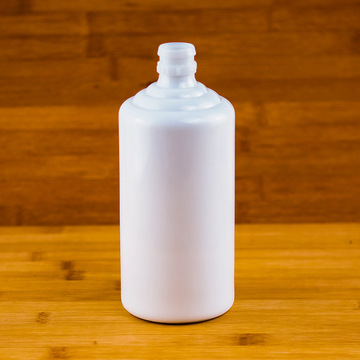 制作批发500ml白色陶瓷牙口茅台玻璃空瓶子 一斤装私人原浆白酒瓶