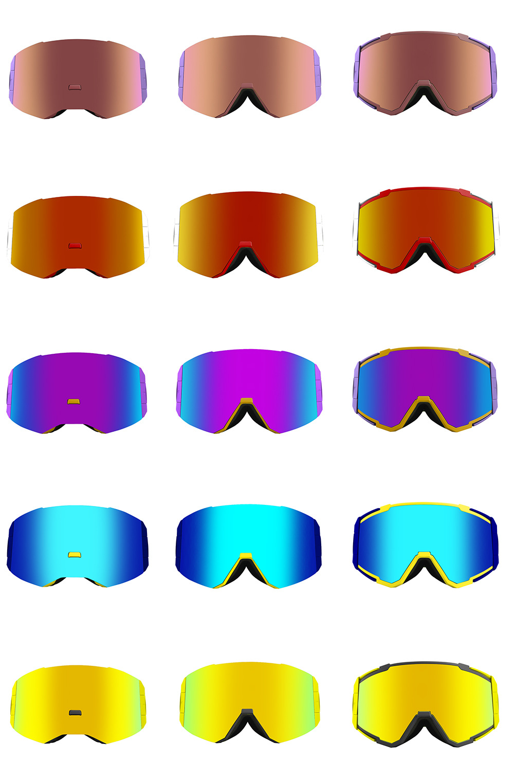 跨境2020全新大柱面滑雪镜护目镜 双层防雾滑雪眼镜登山护目镜