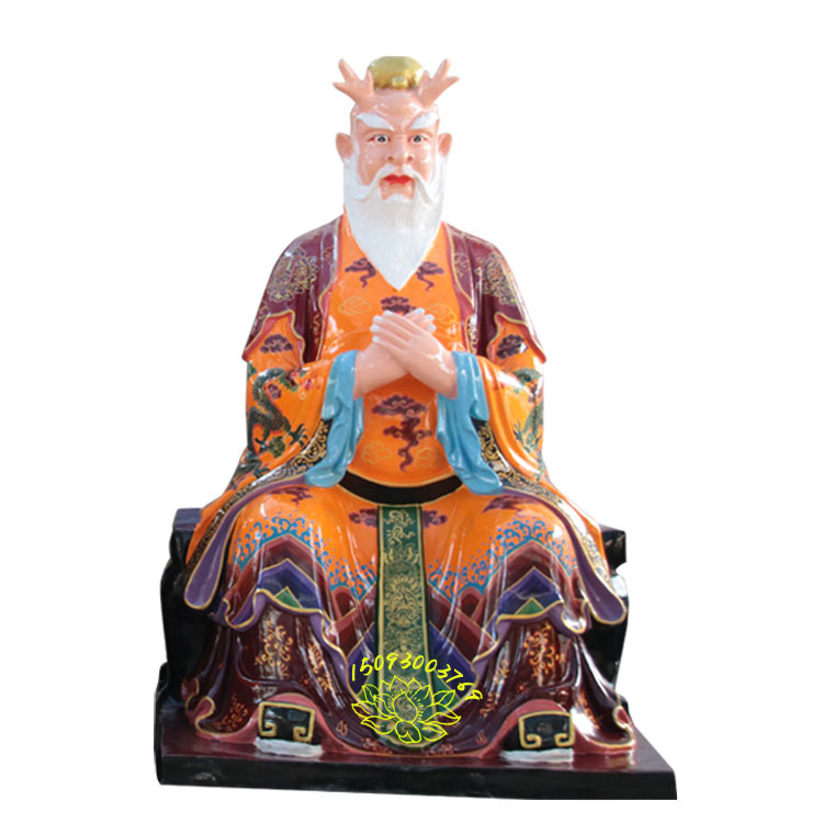 供应风调雨顺龙王爷神像 东海北海西海南海龙王 龙王夫人彩绘图片