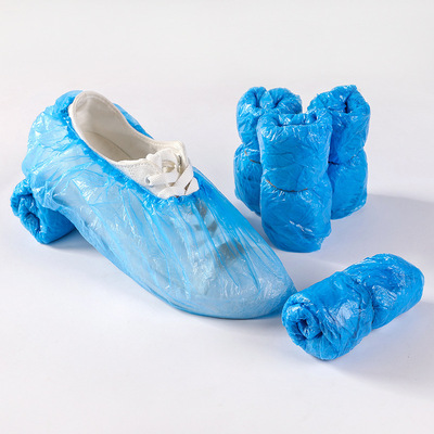 200个一次性鞋套家用室内学生防水雨天塑料脚套防滑耐磨防尘透明