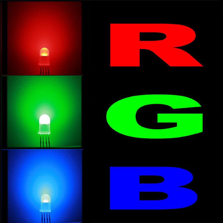 工厂直营 5mm雾状全彩共阴/共阳led灯珠 f5红蓝绿四脚全彩