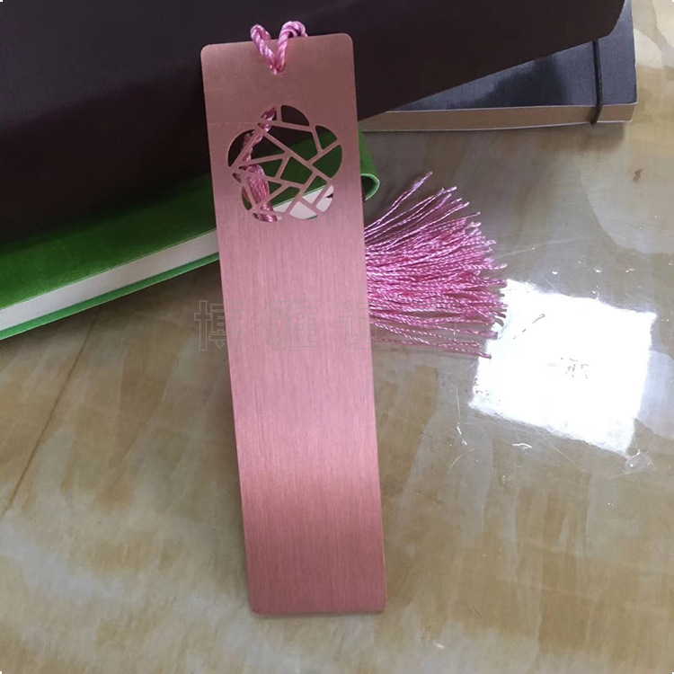 专业厂家金属书签定制 订做企业创意logo 定做金属烤漆书签定制
