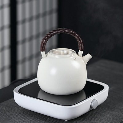陶壶苏打釉白泥提梁壶陶瓷茶壶煮茶器烧水壶泡茶壶家用电陶炉套装