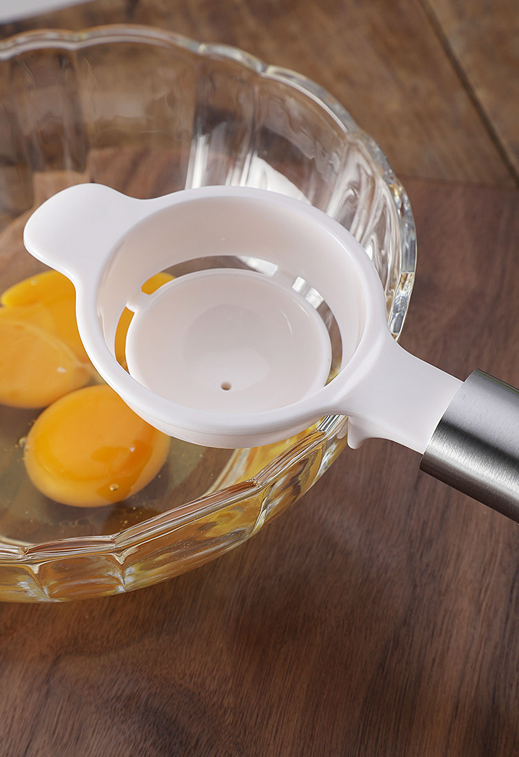 新款蛋清蛋黄分离器分鸡蛋滤蛋器实用厨房小工具木纹柄分蛋器