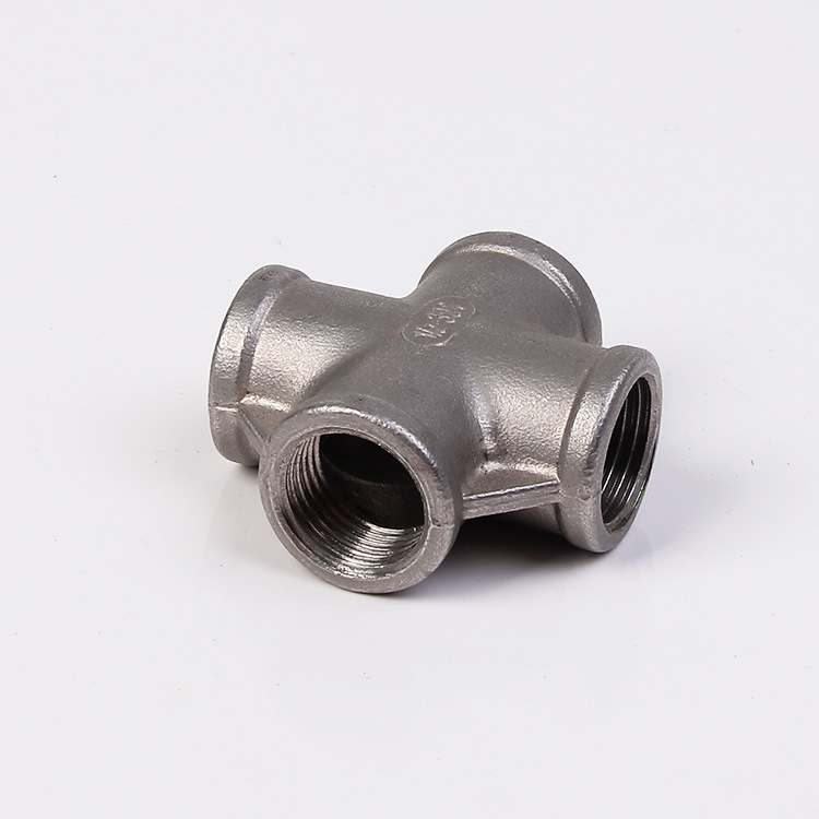 201/304不锈钢内丝四通 内螺纹水管四通接头 丝控等径接头