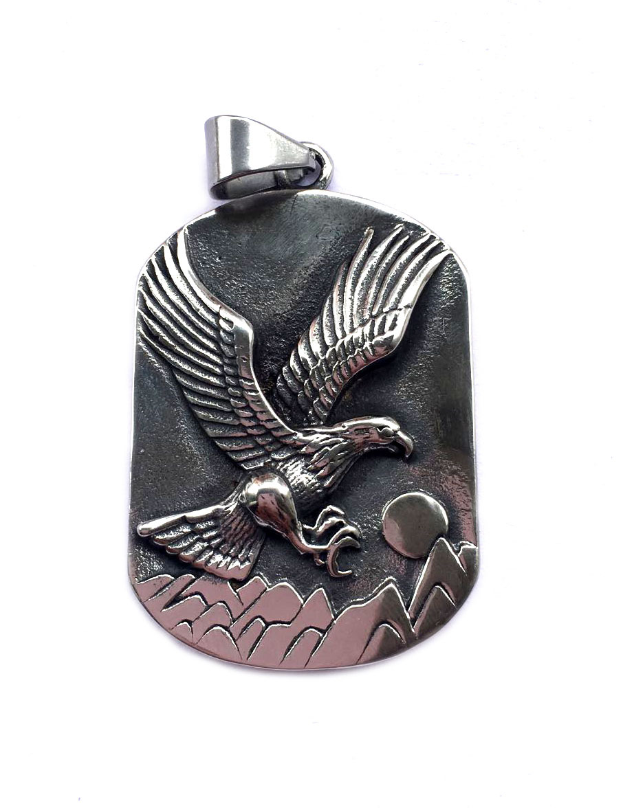 欧美不锈钢饰品批发老鹰吊坠大鹏展翅不锈钢吊牌