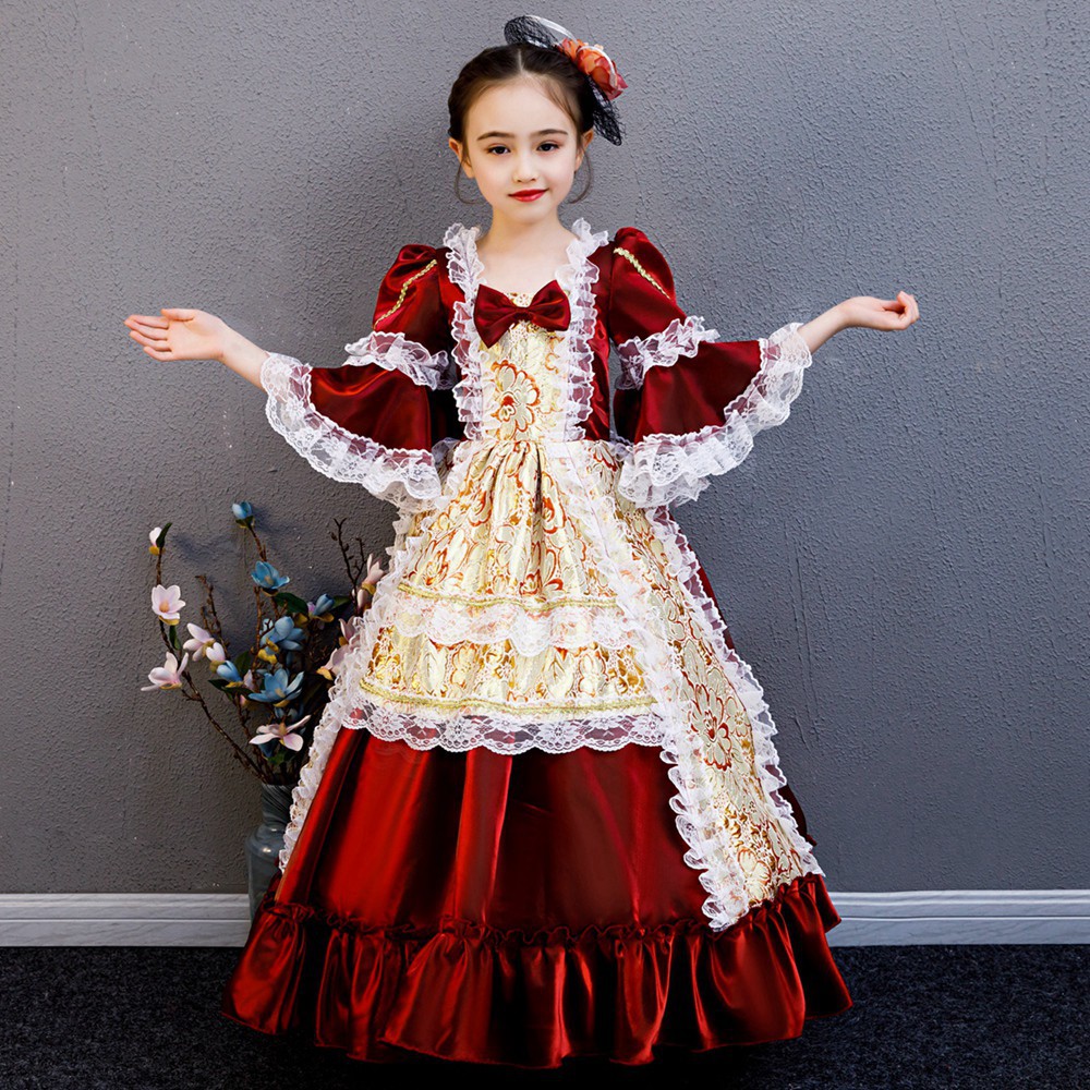 茜茜公主法国欧式儿童女宫廷王子公主裙表演服幼儿园舞蹈话剧主题