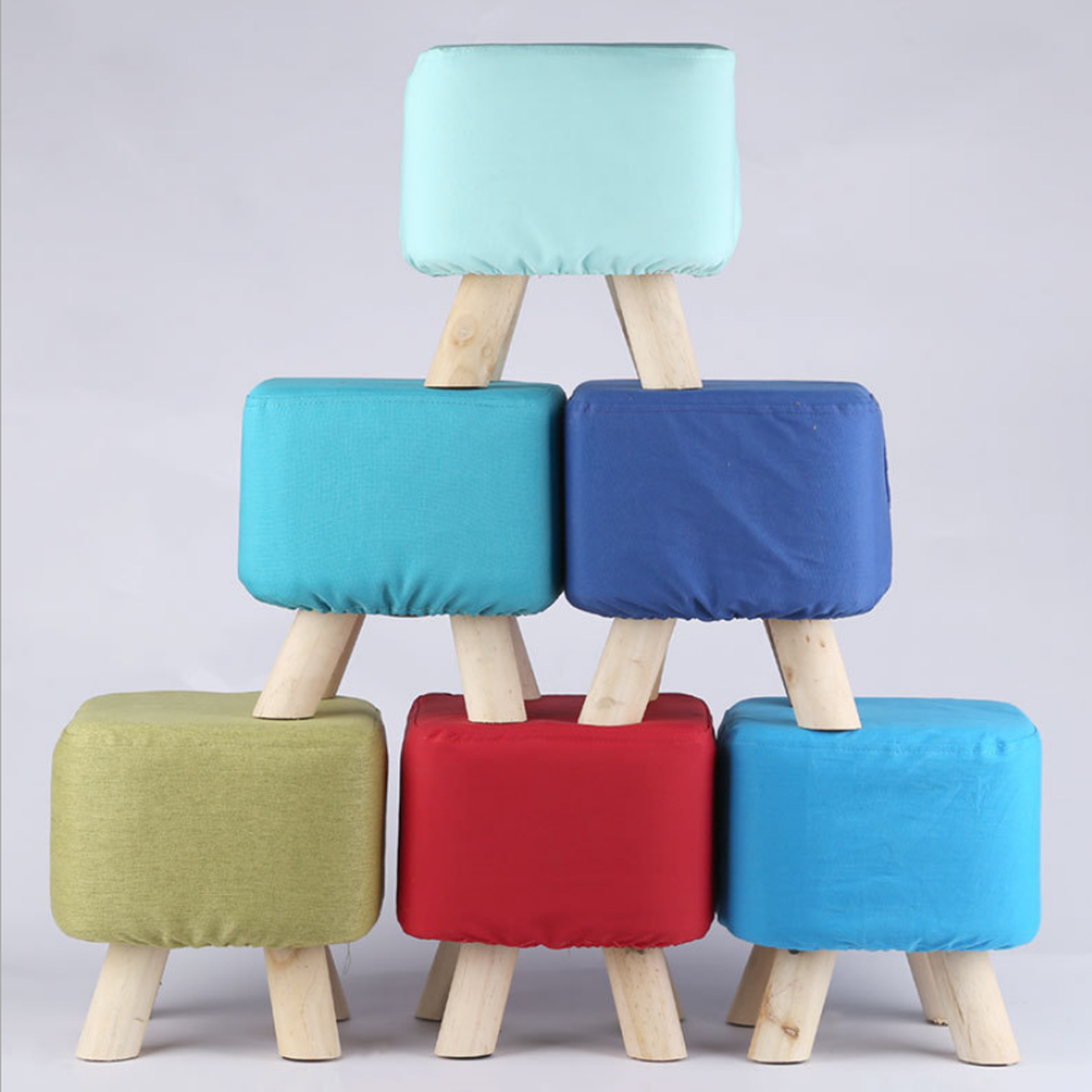 定制logo小批量印刷广告凳子家居赠沙发礼品凳子定做布艺小方凳
