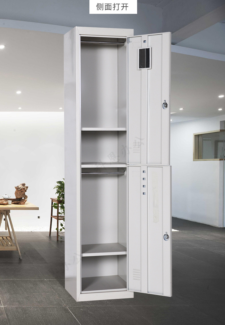 单门柜二三四门铁皮柜带锁员工更衣柜储物柜文件柜衣帽柜物品柜厂
