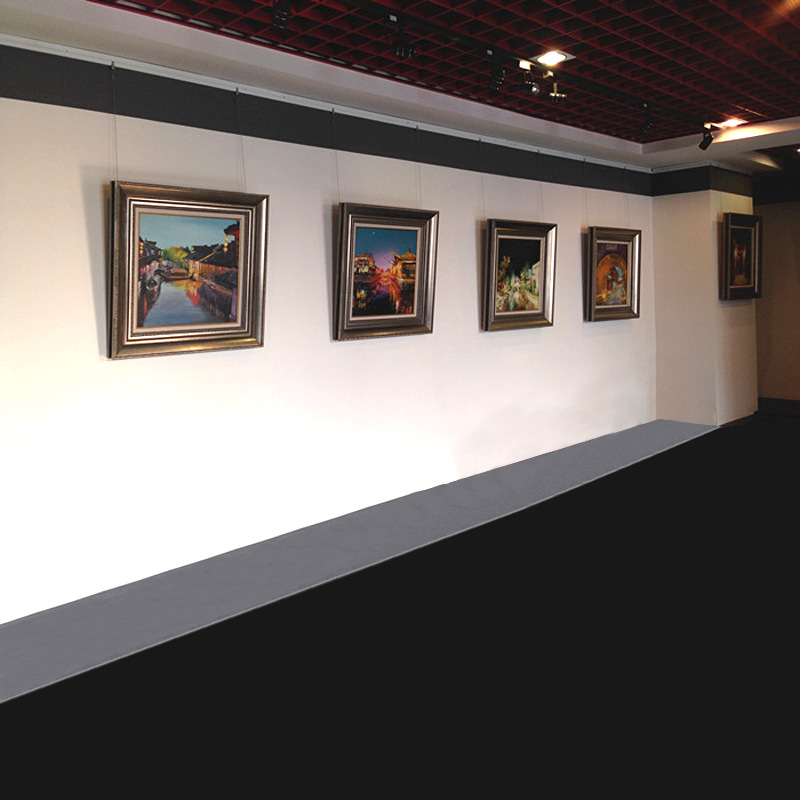 大l型2米轨道厂家批挂画导轨轨道画廊画展挂画轨道铝合金导轨挂画