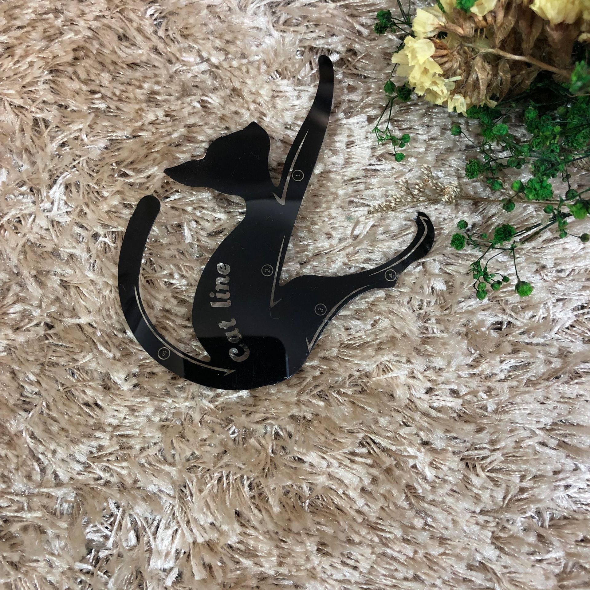 猫咪眼线卡 猫眼卡多能眼妆模板 眼影眼线化妆工具 猫眼卡