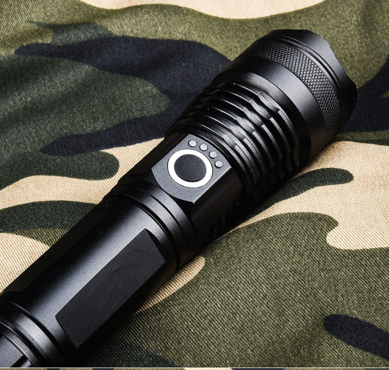 shneyu神鱼【跨境现货】p70强光手电筒可充电 p50大功率远射