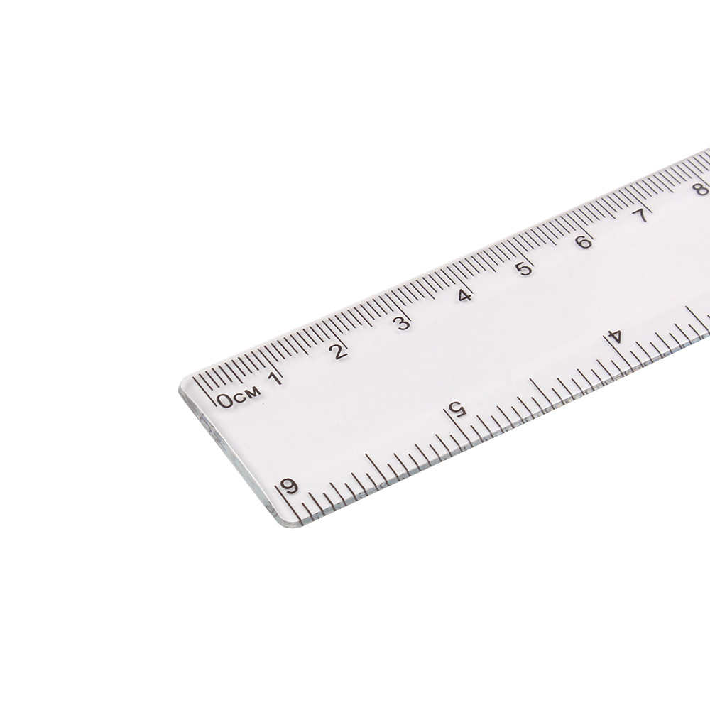 15cm Transparent Plastic Ruler Measuring Tool
