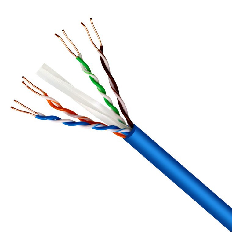 utp cat6 六类非屏蔽网络线蓝色8芯千兆网线