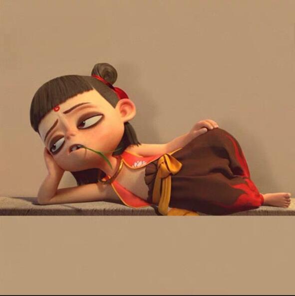 汽车摆件哪吒魔童降世手办公仔周边车载魔丸哪吒卧躺