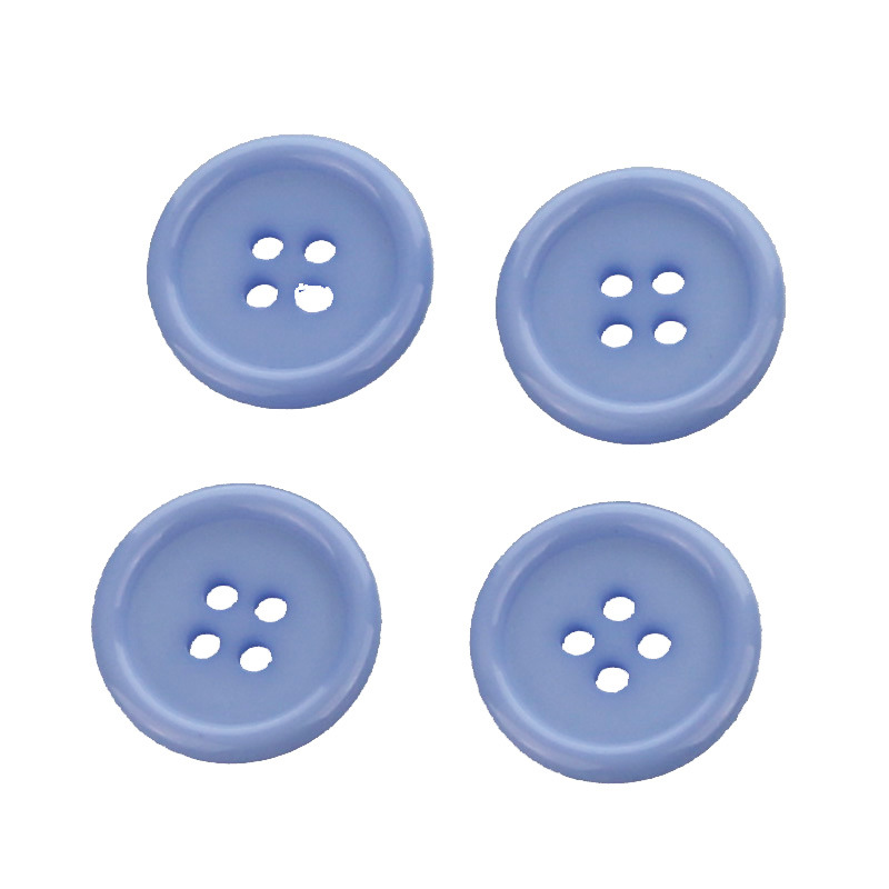 厂家直销四眼细边树脂纽扣 diy扣子多彩糖果色童装工作服纽扣批发
