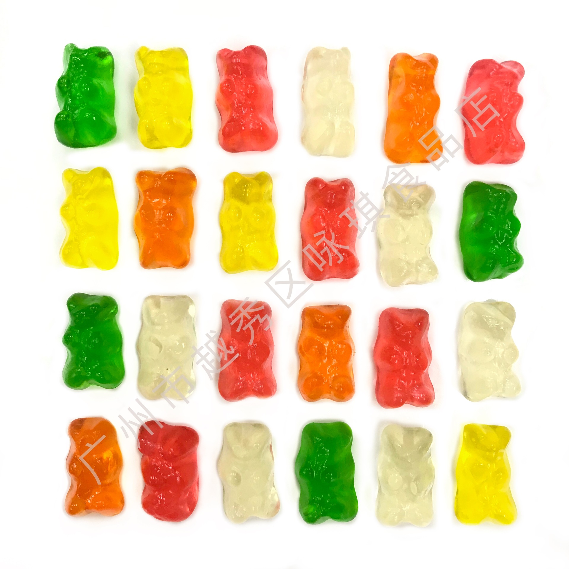 trolli口力橡皮糖迷你七熊仔形qq糖办公室散装软糖糖果零食3kg/袋