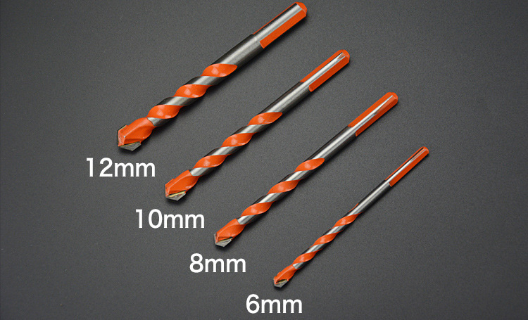 多功能瓷砖钻头陶瓷合金三角钻头套装墙壁打孔开孔器砖墙霸王钻