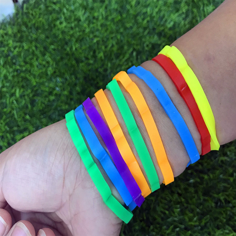 可定制卡通硅胶橡皮筋 新款动物造型异形宽手环 儿童发绳硅胶圈