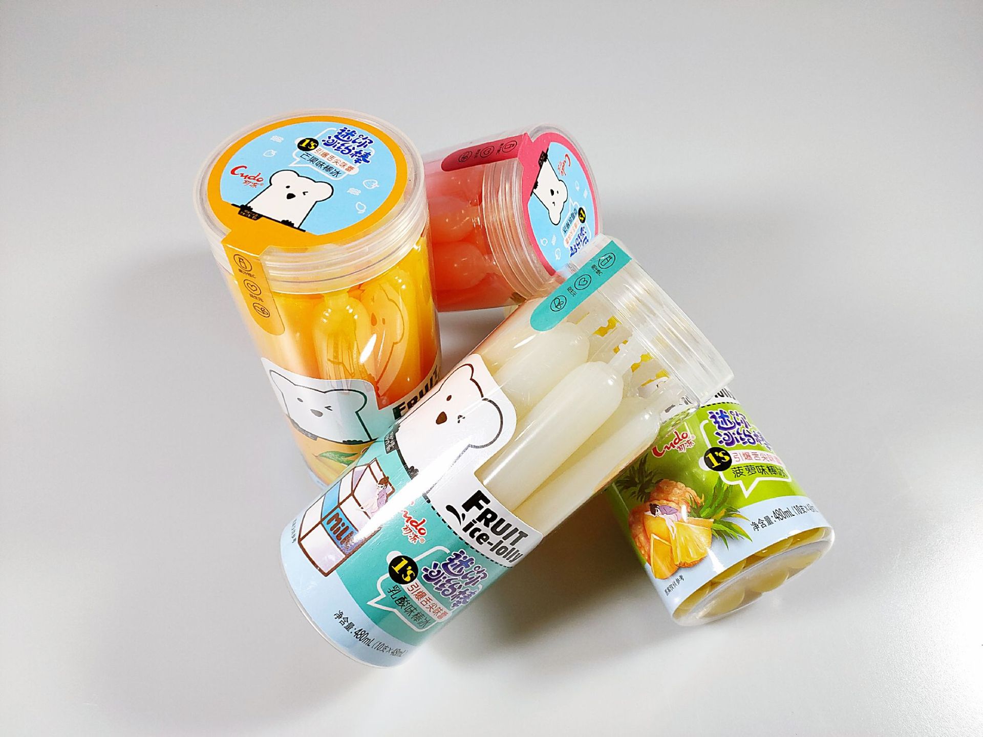 初冻迷你冰纷帮果味饮料10支*48ml碎碎冰吸吸棒冰棒整箱棒棒冰