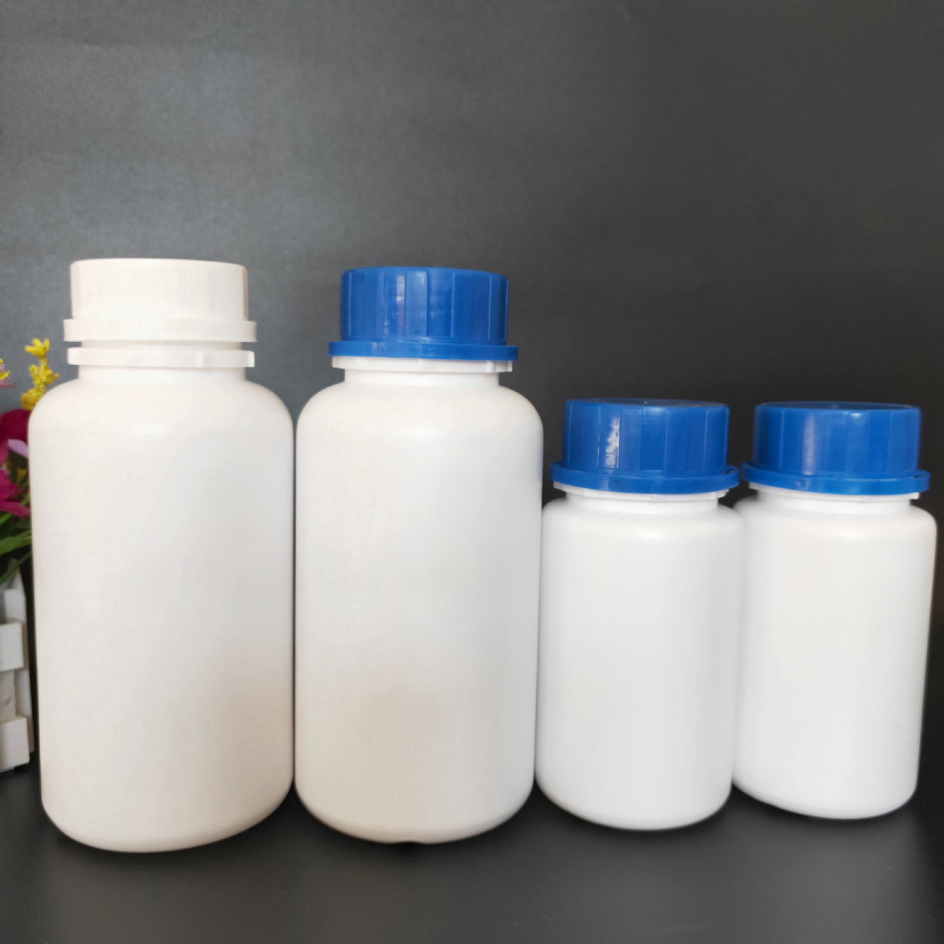 500ml 250ml塑料圆瓶 大口固体粉末试剂瓶 固体除垢剂塑料瓶