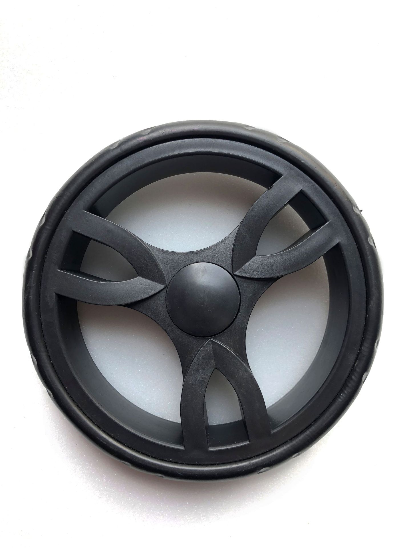 eva发泡轮 7寸 购物车轮 ty-53-1 黑色 光胎