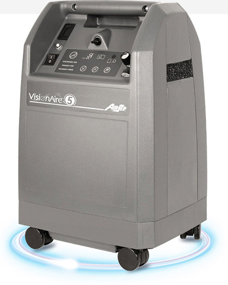 美国亚适制氧机visionaire家庭用老人带雾化5l氧气机医用吸氧机