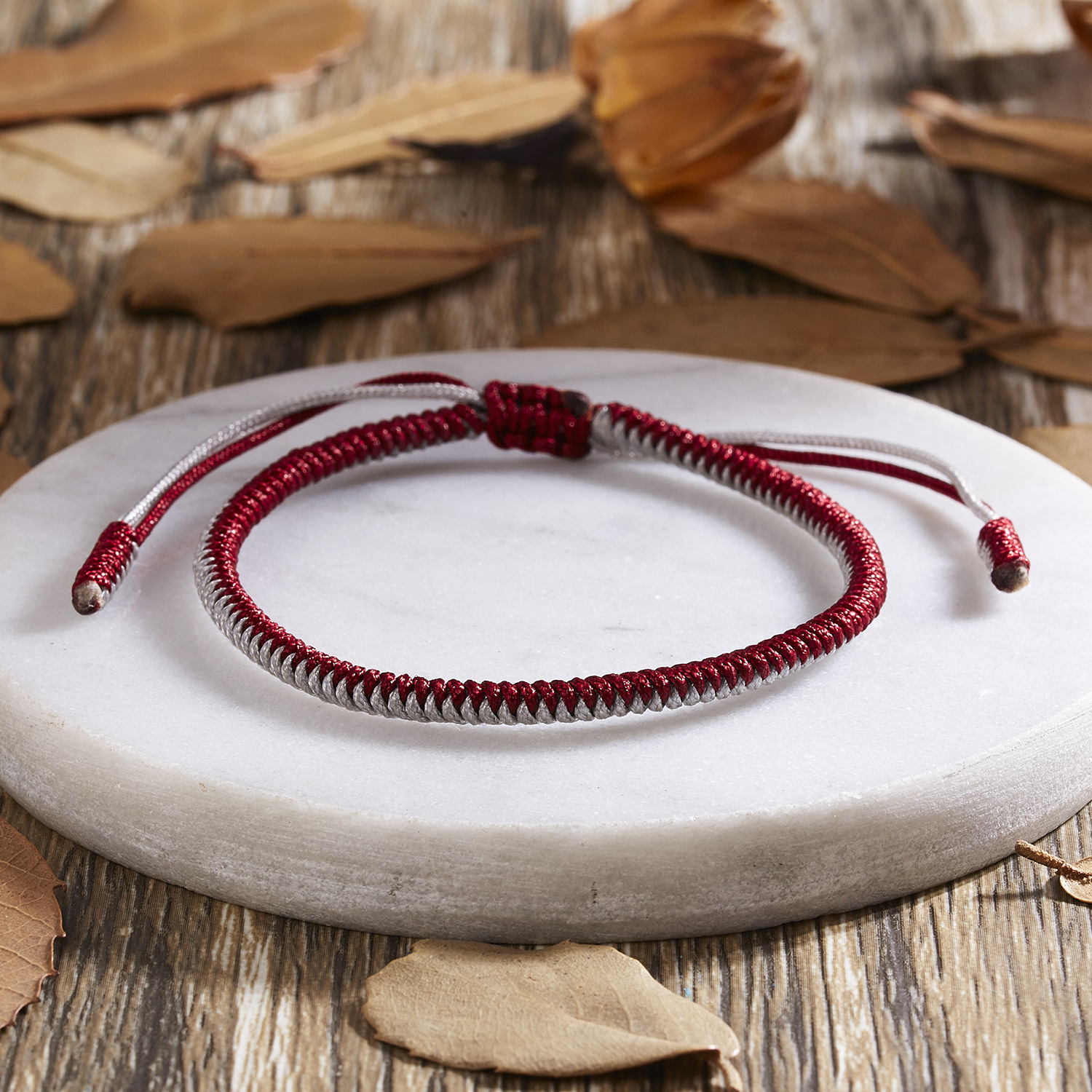 厂家直销创意混色金刚结双色线绳手工编织可调民族手链百搭手饰