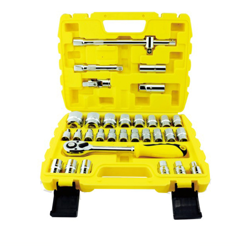 波斯32件套筒组套五金工具套筒 汽修工具套装 多规格专业套筒组套