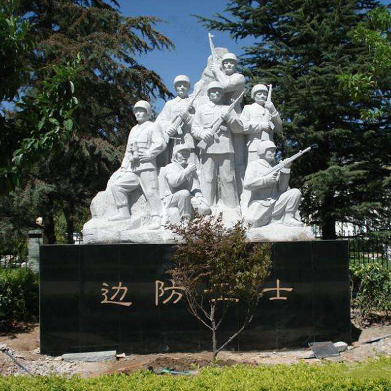 边防卫士雕塑,石雕士兵雕塑,边防纪念碑雕塑04.jpg