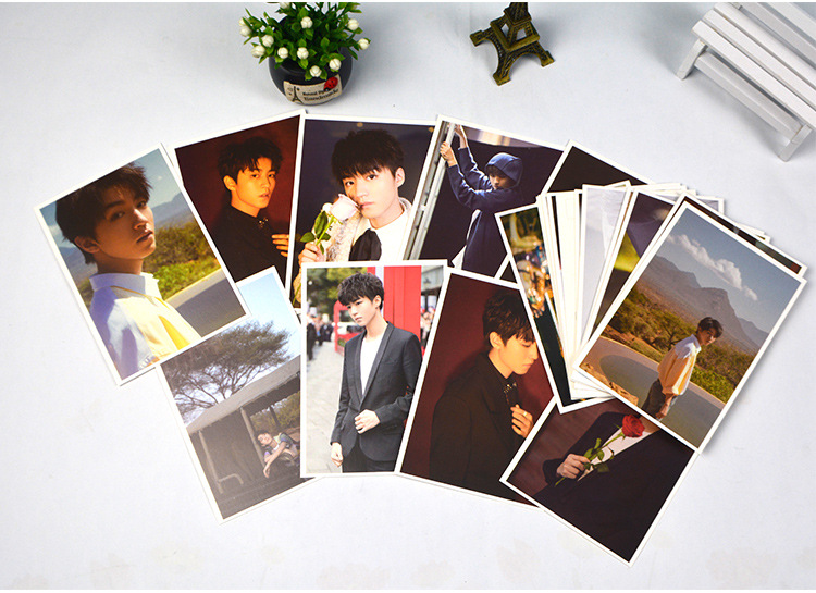 明星 王源周边写真明信片卡片手账本创意套装礼盒 批发满百包邮