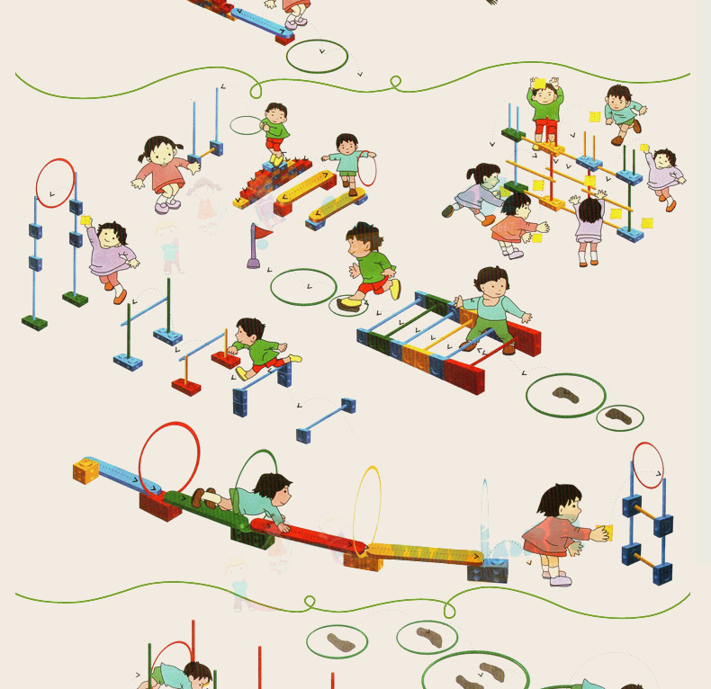 感统训练器材 114件万象组合早教体能训练组合幼儿园体能拓展游戏