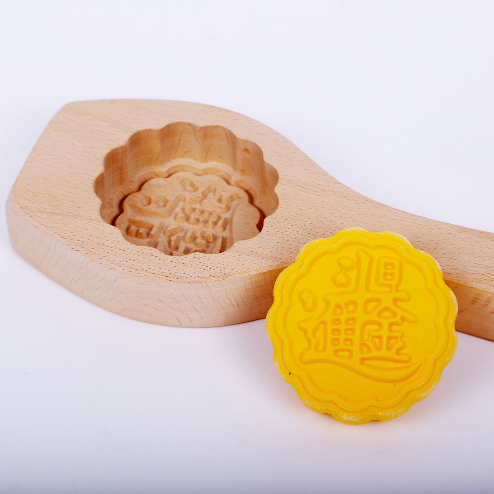 月饼模具中秋广式木质模具加深木制绿豆糕南瓜紫薯饼干模
