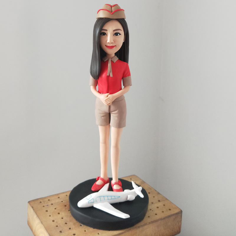 泥人真人定制软陶人偶照片捏泥塑人像玩偶公仔手工diy结婚礼物