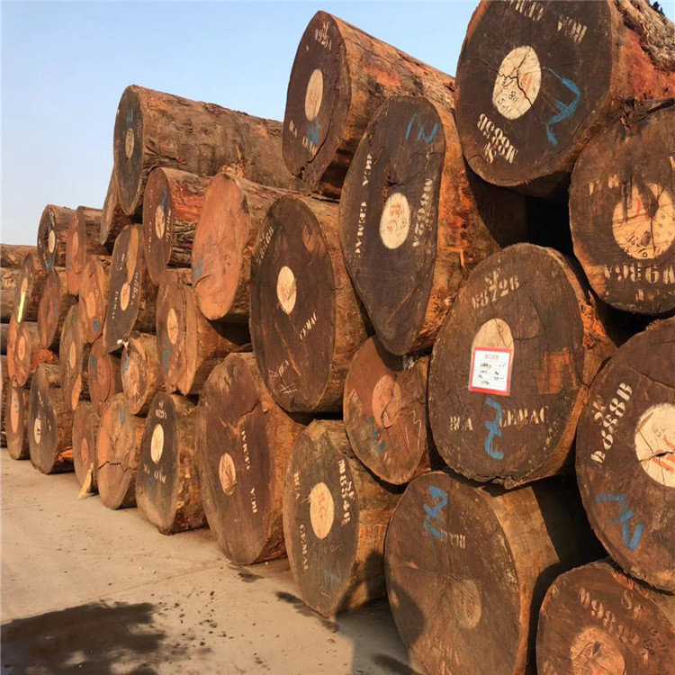 大量现货红樱桃原木 板材 非洲红樱桃木材 圣桃木方料 加工定制