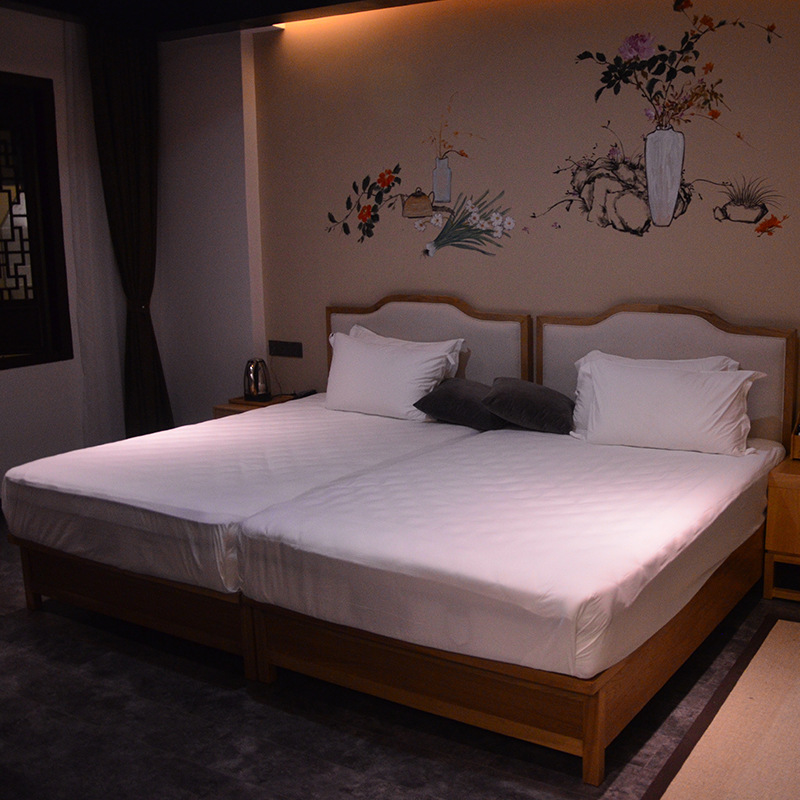 8米双人床 民宿客栈卧室实木床定制